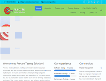 Tablet Screenshot of precisetestingsolution.com